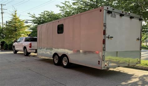 toyota tundra platinum review enclosed trailer towing  motorsports