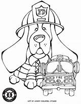 Coloring Pages Dogs Rescue Fire Mutt Stuff Dog Color Getcolorings sketch template