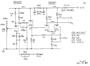 hiwatt schematics service manual  circuit diagram