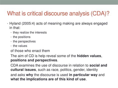 critical discourse analysis powerpoint