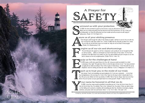 Prayer For Safety In The Midst Of Danger Loving Life At Home