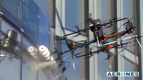 drone  wash windows  put  fires