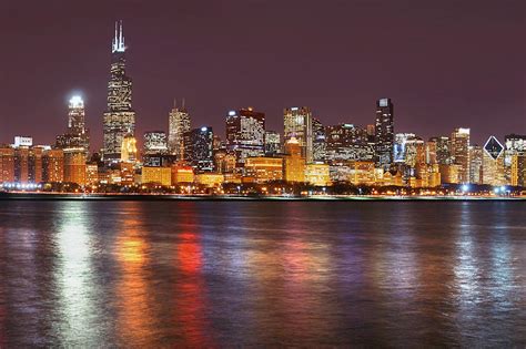 chicago lights  photograph  leda robertson fine art america