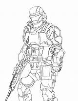 Odst Halo3 sketch template