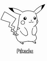 Pikachu Coloring Pages Printable Anime Color Print Craft sketch template
