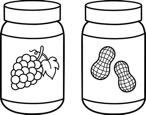 jam coloring sheet coloring pages