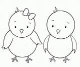 Easter Coloring Chicks Pages Kids Little Two Cute Print Colouring Chick Printable Color Crazylittleprojects Bunny Spring Girl Chicken Happy These sketch template