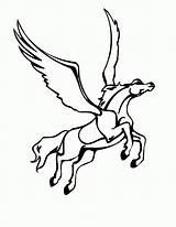Pegasus Creatures Kolorowanki Coloring4free Flying Mythological Unicornio Mythical Bestcoloringpagesforkids Greek Vectores Wydruku Dzieci Rearing Malvorlagen Seite sketch template