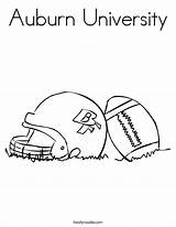 Coloring Auburn University Football Helmet Built California Usa sketch template