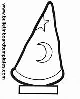 Hat Hats Wizard Bulletin Board Royal Party Coloring Pages Cut Paper Reading sketch template