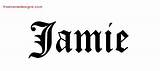 Name Jimmy Tattoo Jamie Designs Janelle Blackletter Janell Jeanie Jarrett Printable Graphic Names Freenamedesigns Graphics Girl sketch template