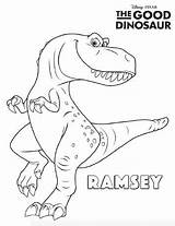 Dinosaur Good Ramsey Fun Kids Coloring Pages sketch template