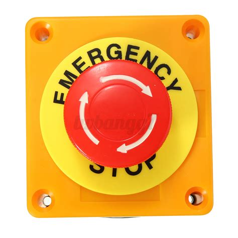 Sign Emergency Stop Push Button Mushroom 1 No 1nc 10a 660v Switch