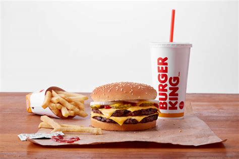 burger kings double quarter pound king returns   menu thrillist