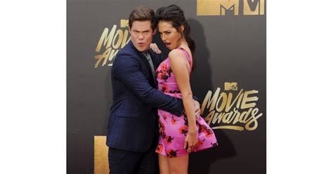 adam devine and chloe bridges cute pictures popsugar celebrity photo 33