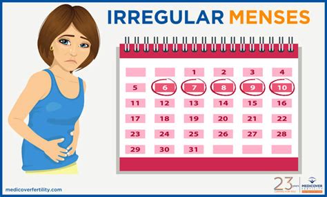 irregular menses it s causes symptoms and treatments