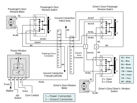 power window wiring diagram wiring digital  schematic