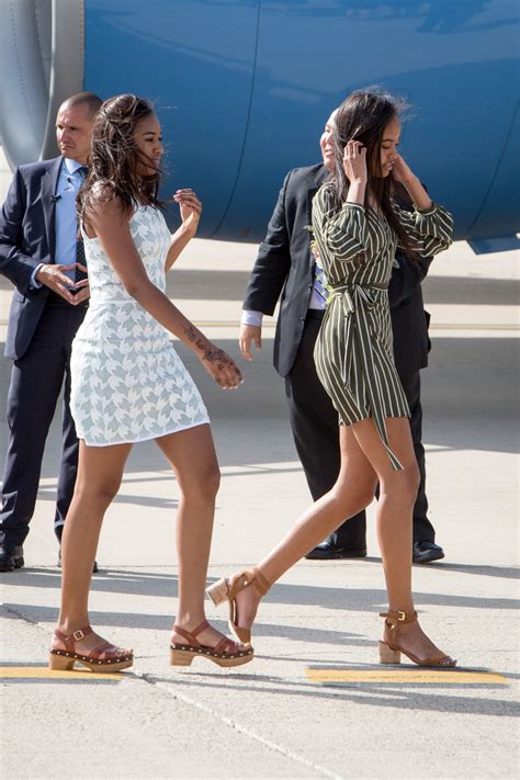 Pictures Of Malia Obama Wearing Nasty Gal Summer Dress In Madrid Spain
