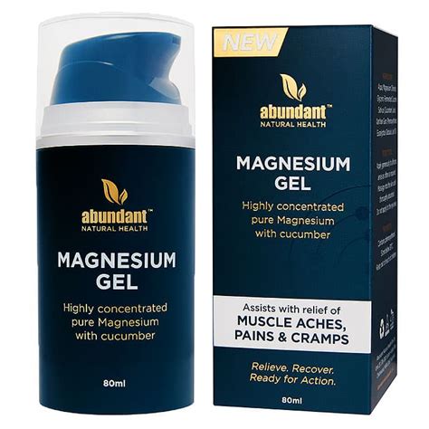 abundant natural health magnesium gel ml discount chemist