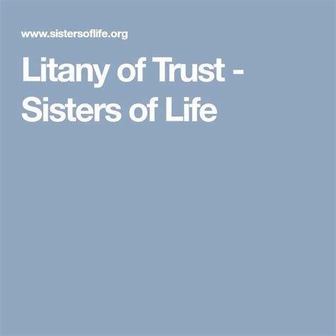 litany  trust litany  trust trust life