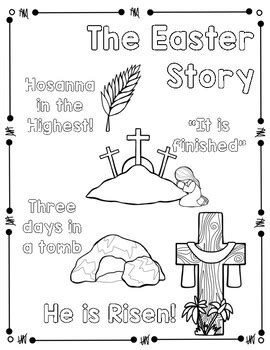 easter storying coloring page  handwriting practice tpt