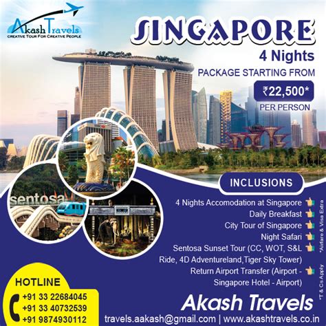 singapore package  akash travels travel mail indias leading