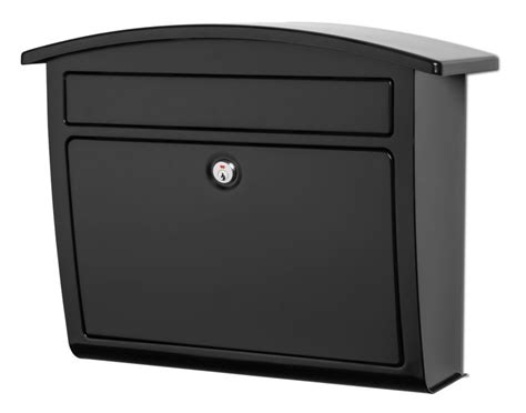 architectural mailboxes dal rae locking wall mount mailbox black  home depot canada