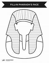 Pharaoh Coloring Egyptian Egypt Ancient Pages Pharaohs Craft Clipart Template Print Activity Activities Egyptabout Mask Printable Colouring Kids Crafts Face sketch template