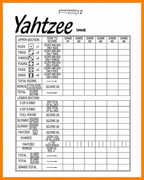 yahtzee score sheets aol image search results yahtzee sheets