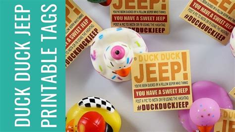 duck duck jeep printable tags youtube