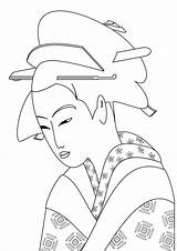 Buddhist Monk sketch template