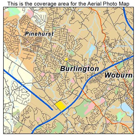 aerial photography map  burlington ma massachusetts