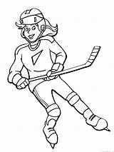Ijshockey Meisje sketch template