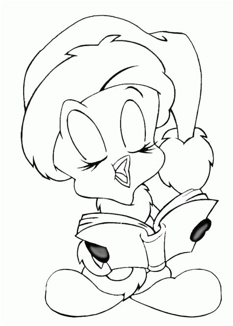 baby tweety christmas coloring pages coloring home
