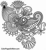 Coloring Pages Paisley Adult Printable Adults Peacock Print Mental Color Colorpagesformom Nourish Bicycle Silhouette Getdrawings Getcolorings Coloringpages Only Template sketch template