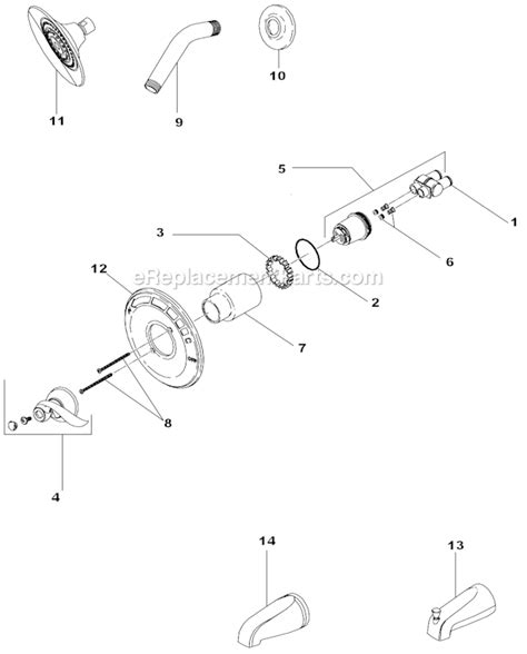 delta faucet bt parts list  diagram ereplacementpartscom