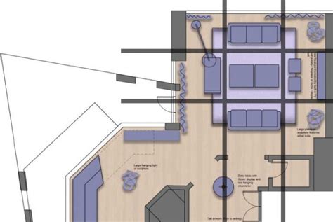 layout  large room architectural interior design studio