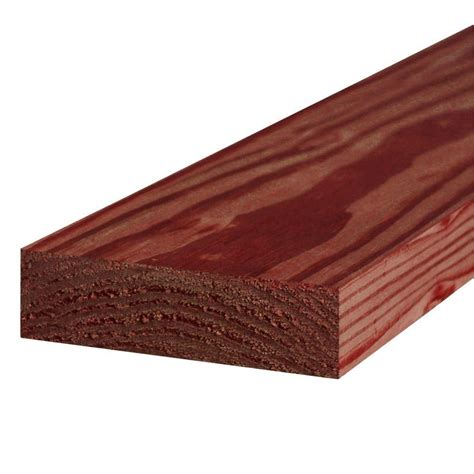 Weathershield 2 In X 6 In X 8 Ft 1 Redwood Tone Ground Contact