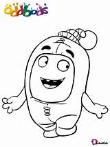 Coloring Pages Oddbods Jeff Cartoon sketch template