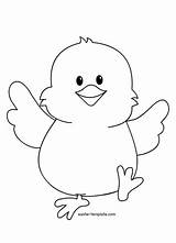 Chick Baby Coloring Pages Easter Chicks Drawing Clipart Cute Template Colouring Kids Printable Chicken Clip Egg Bunny Print Templates Painting sketch template