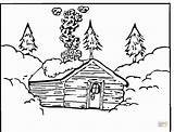 Coloring Log Cabin Comments sketch template