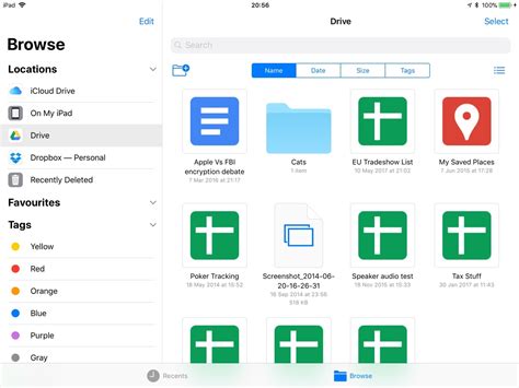 google drive  ios updated   stored documents accessible