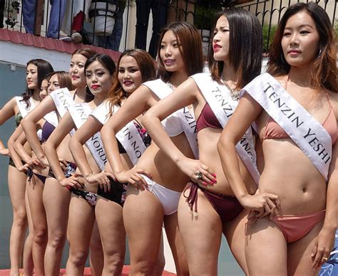 Miss Tibet Beauty Queens Raunchy Poses Shock Entire County Daily Star