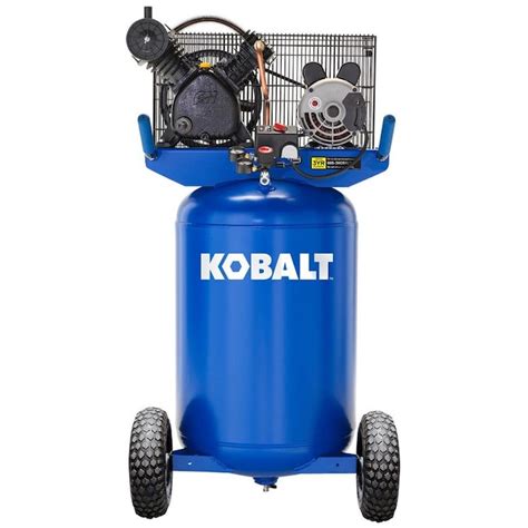 kobalt kobalt  gallon  stage portable electric vertical air compressor   air