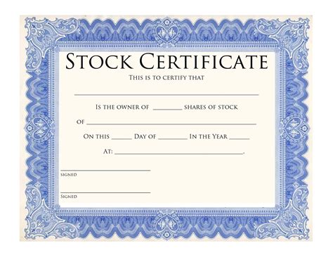 printable blank certificate