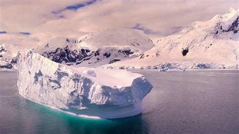 amazing video beautiful aerial drone footage   antarctica abc san francisco