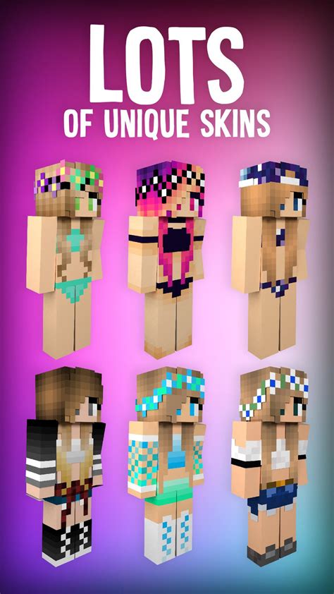 swimsuit girl skins  mcpe apk  android