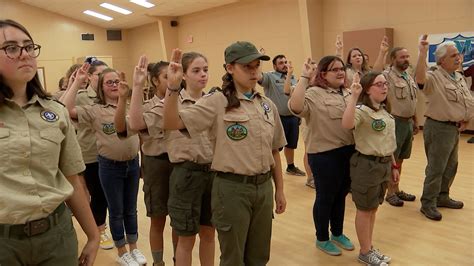 girls form  female scouts bsa troop  pearland texas abc san francisco