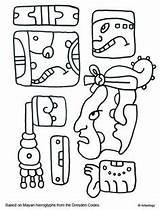Mesoamerican Artsology sketch template