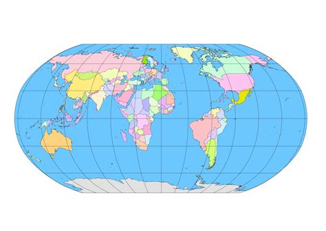 simplified world map vector  vectorifiedcom collection